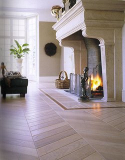 Parket om schouw gelegd